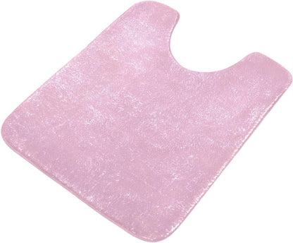 Light Pink Bathroom Rug Rectangular Bath Mat Non Slip Bath Rugs Absorbent Shaggy Bathmats for Sink Shower 16" x 24"