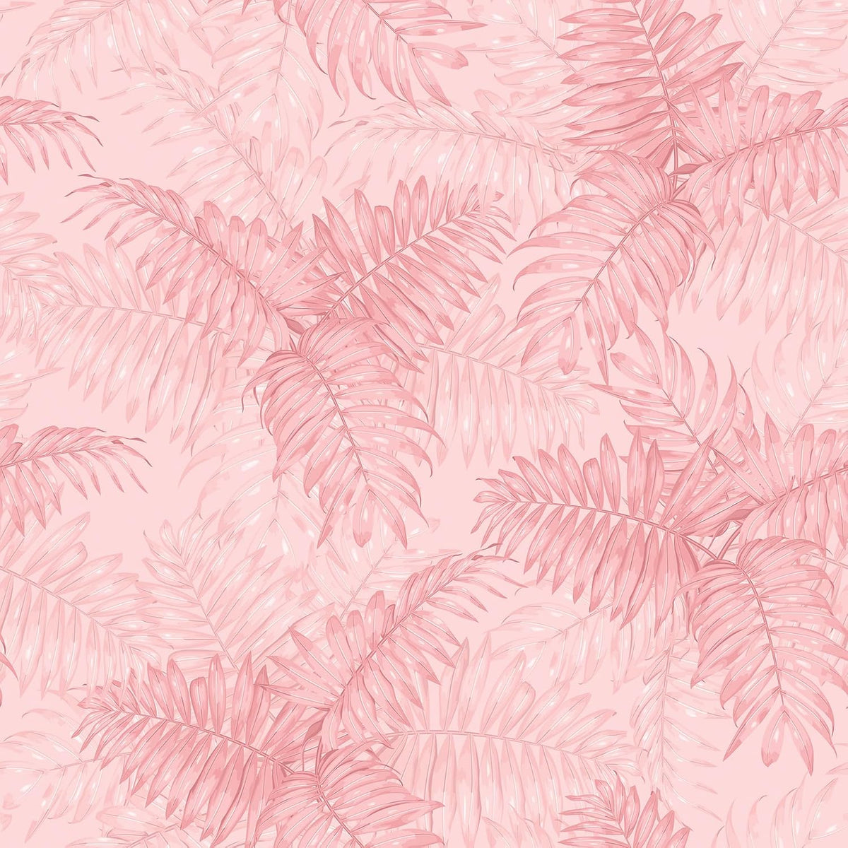 Pink Tropical Wallpaper Peel and Stick Palm Leaves Wallpaper for Bathroom Bedroom 17.7''x118'' Prepasted Removable Botanical Wallpaper Pink Contact Paper for Cabinets Drawers Shelves Walls