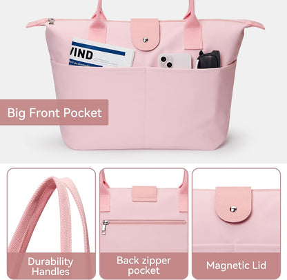 Tote Bag for Women, Casual Hobo Foldable Shoulder Zipper Handbag