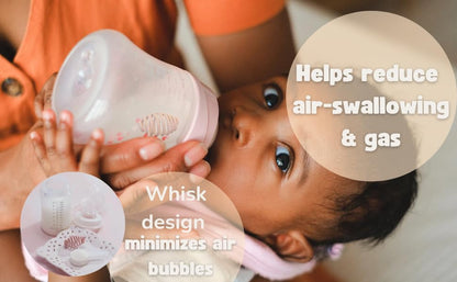 Baby Bottle Formula Whisk – Silicone Mixing Ball to Eliminate Clumps & Reduce Bubbles – Fast, Smooth Formula Blending for Newborn & Infant Bottles – BPA-Free, Dishwasher Safe, Easy to Clean (Pink)