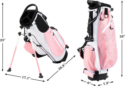 Junior Golf Stand Bag, Lightweight Golf Stand Bag for Children Kids Ages 4-6/7-9/10-12