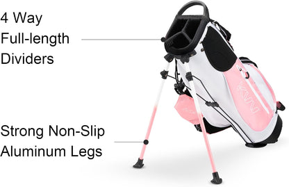 Junior Golf Stand Bag, Lightweight Golf Stand Bag for Children Kids Ages 4-6/7-9/10-12