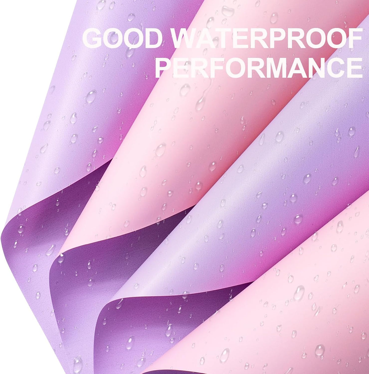 Blush Pink Purple Gradient Flower Wrapping Paper, 20 Sheets Waterproof Reversible Floral Wrap for Bouquets, Valentines Day, Mothers Day, Wedding, Birthday, Baby Shower, 22.8 x 19.7 in