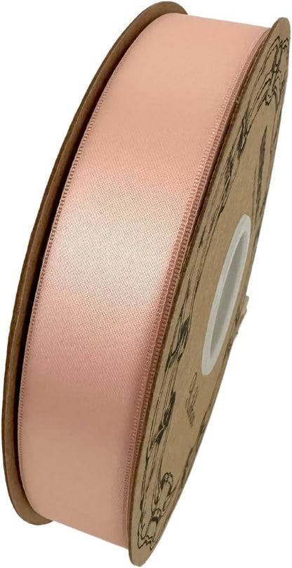 Peach Satin Fabric Ribbon - 1" x 100 Yards, Fall