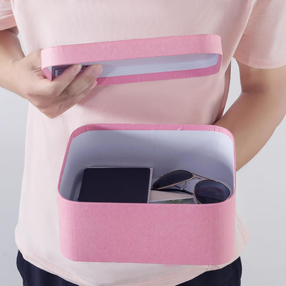 Pink Decorative Gift Storage Boxes with Lids, Set of 3