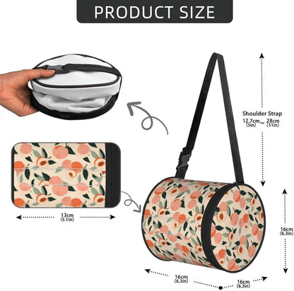 Peaches (3) Print Hanging Toilet Paper Holder,Reusable Tissue Cover,Portable Paper Roll Holder for Car Home Camping Travel