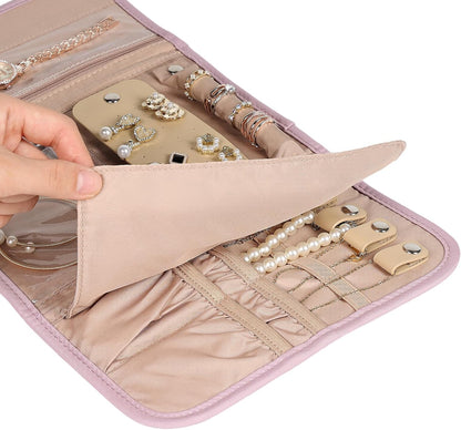 Travel Jewelry Case, Jewelry Organizer Roll for Accessories