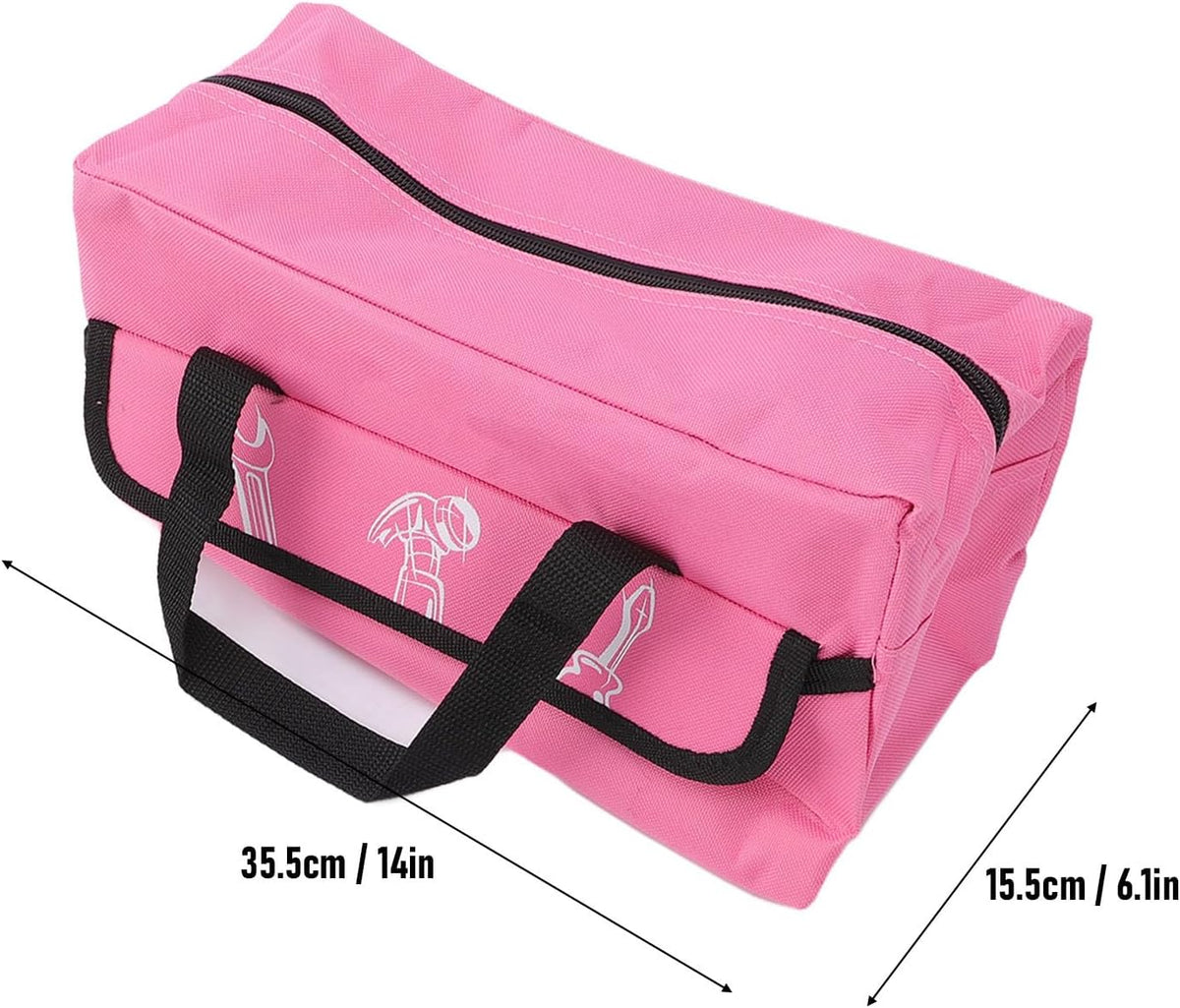 18 Piece Pink Tool Kit for Women, Carbon Steel Hand Tools with Portable Storage Box/Cover for Household Repairs, Furniture Assembly and Fixture Installations (18Pcs)
