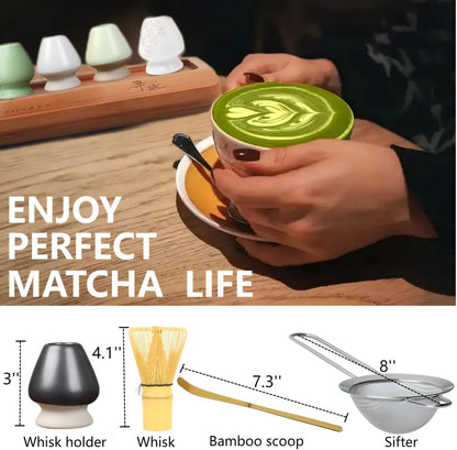 Matcha Tools ，Matcha Whisk Holder， Matcha Chasen Whisk Stand ，Ceramic Holder ，Matcha Bowl ，Traditional Japanese Tea Ceremony Starter (Sakura Pink Matcha Bowl)