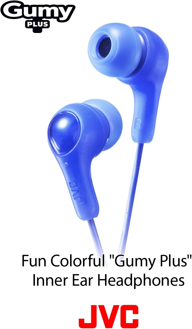 Gumy in Ear Earbud Headphones, Powerful Sound, Comfortable and Secure Fit, Silicone Ear Pieces S/M/L - HAFX7P Pink, 1 Count (Pack of 1)
