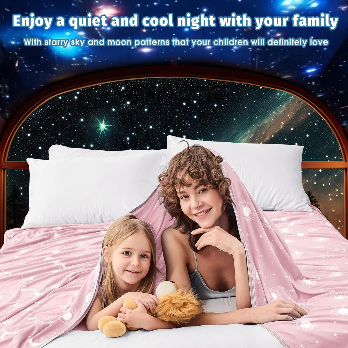 Cooling Blanket - Cooling Blankets for Hot Sleepers -Decorative Lightweight Breathable Summer Cold Blankets for Sleeping Night Sweats to Keep Cool-(90"x108") Peach Pink