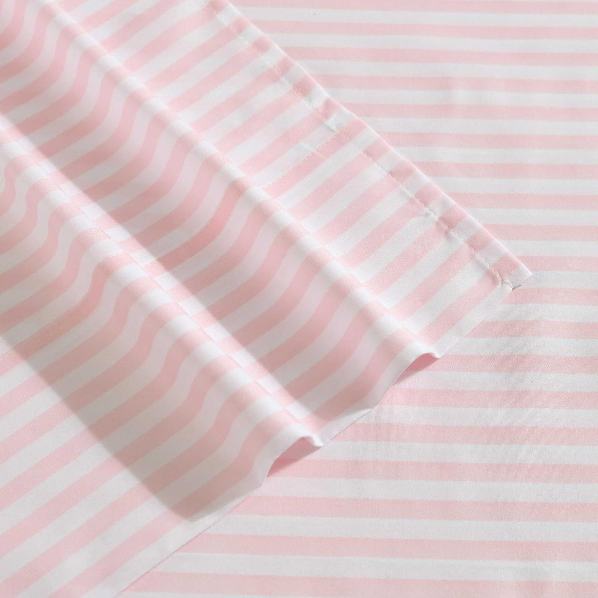 Kids - Full Sheet Set, Ultra-Soft Microfiber Bedding with Fully Elastic Fitted Sheet, Kids Bed Set with Pillowcases, Easy Care Bedding (Little Stripe)