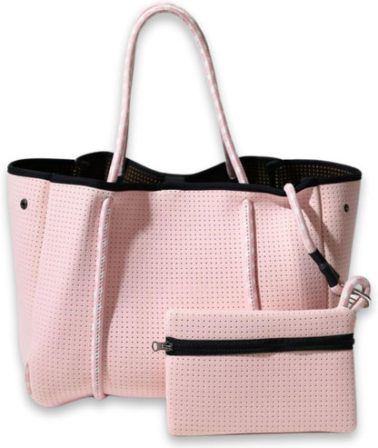 POPUPS Tote Bag, Everyday Neoprene Bags for Women - Pretty Pink
