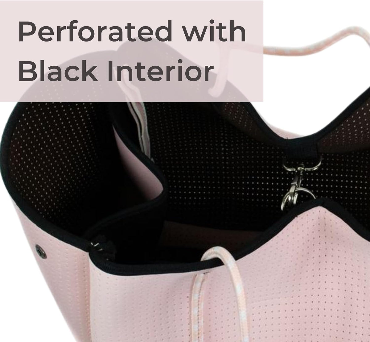 POPUPS Tote Bag, Everyday Neoprene Bags for Women - Pretty Pink