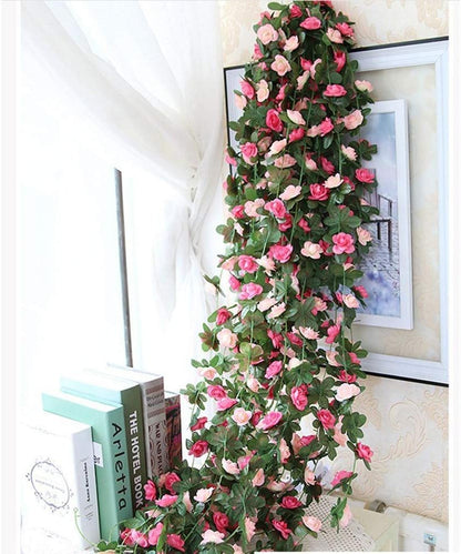 8Pcs 66FT Pink Flower Garland for Wedding Arch and Photo Backdrop