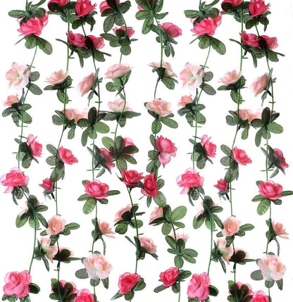 8Pcs 66FT Pink Flower Garland for Wedding Arch and Photo Backdrop