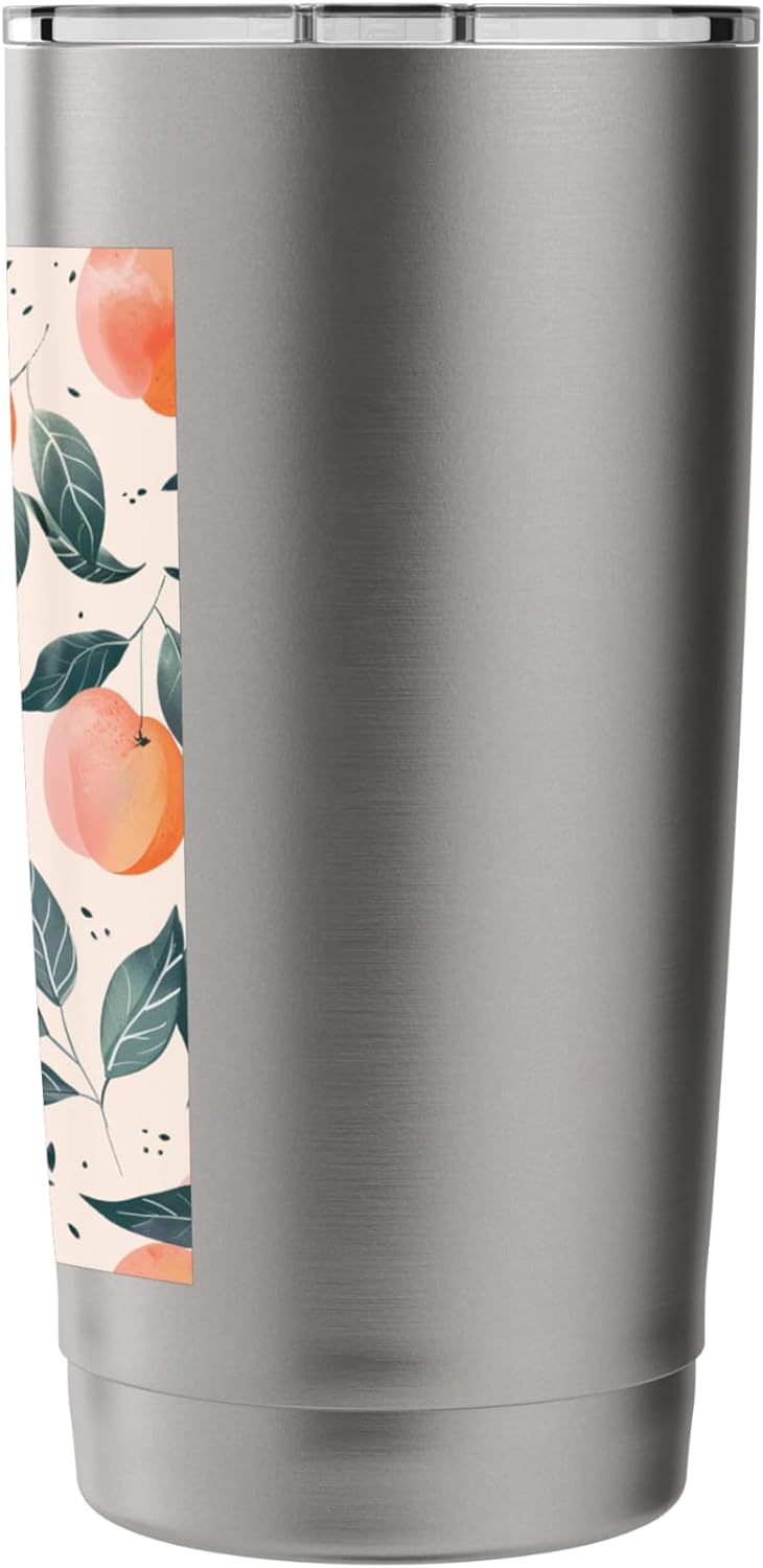 Cute Peach Pattern Art Stainless Steel Insulated Tumbler