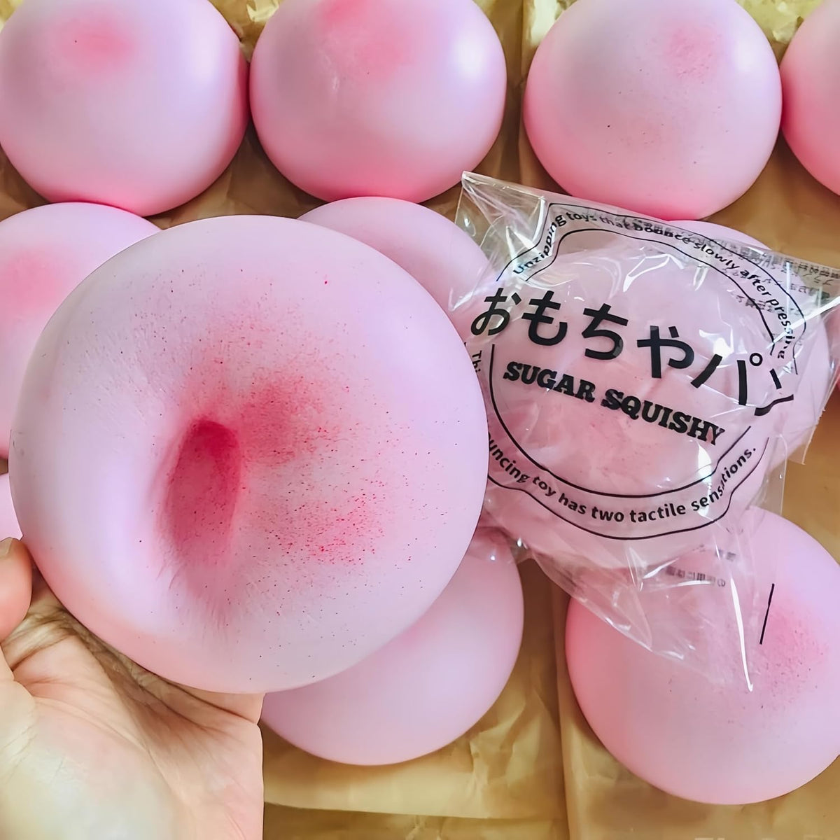 Sticky Bread Slow Rising Squishy, Super Soft Slow Rise Squishy Toys, Realistic Bread Shape Squeeze Toy, Pink Bread Food Squishies for Stress Relief (1 Pc)