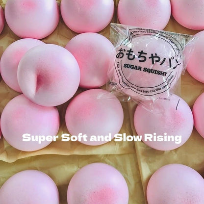 Sticky Bread Slow Rising Squishy, Super Soft Slow Rise Squishy Toys, Realistic Bread Shape Squeeze Toy, Pink Bread Food Squishies for Stress Relief (1 Pc)