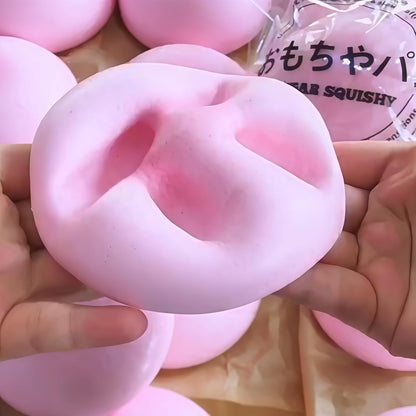 Sticky Bread Slow Rising Squishy, Super Soft Slow Rise Squishy Toys, Realistic Bread Shape Squeeze Toy, Pink Bread Food Squishies for Stress Relief (1 Pc)
