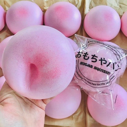 Sticky Bread Slow Rising Squishy, Super Soft Slow Rise Squishy Toys, Realistic Bread Shape Squeeze Toy, Pink Bread Food Squishies for Stress Relief (1 Pc)
