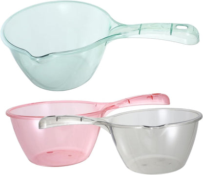 3Pcs Plastic Water Ladles Long Handle for Sauna and Garden