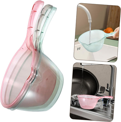 3Pcs Plastic Water Ladles Long Handle for Sauna and Garden