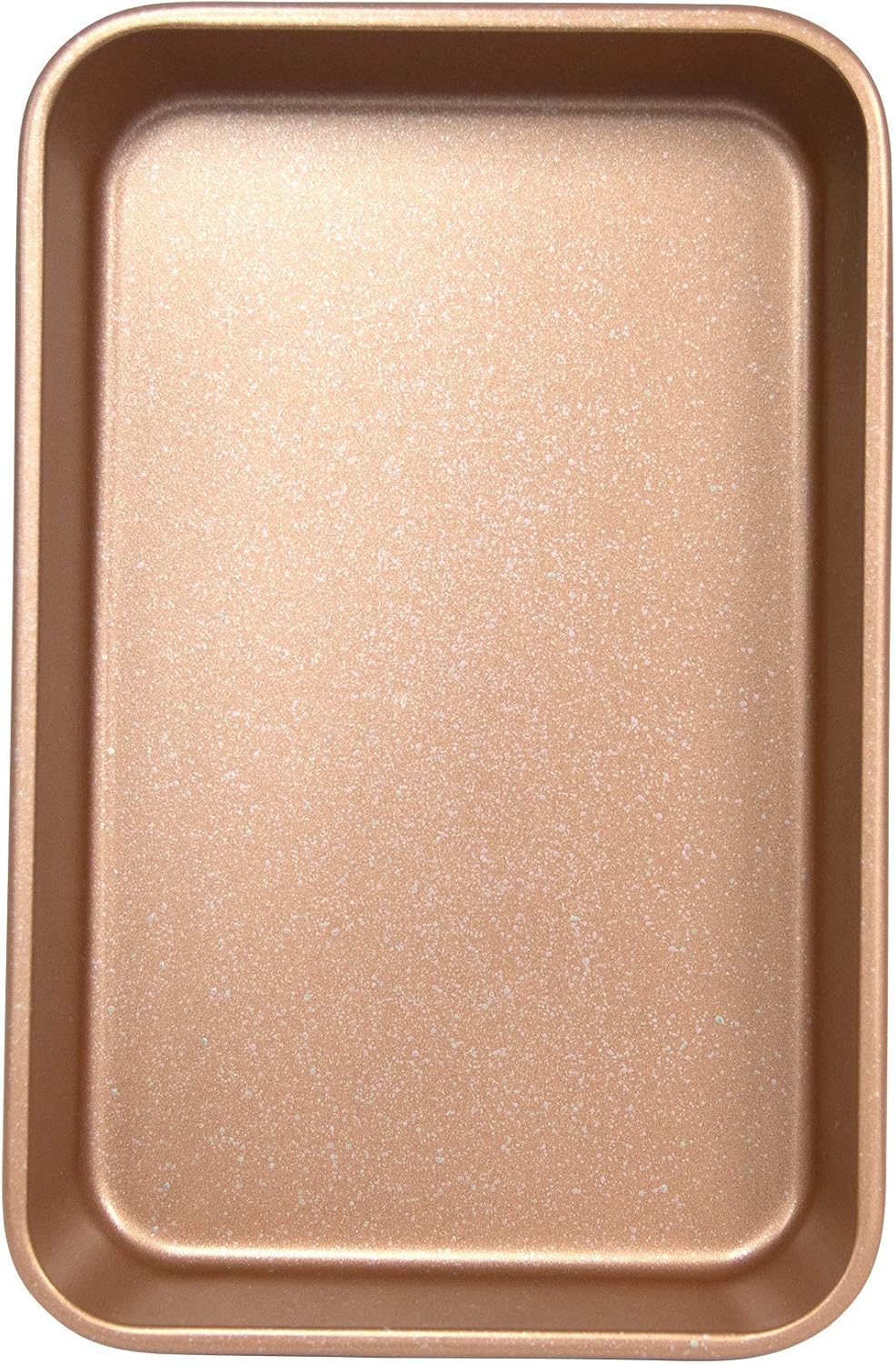 Toaster Oven Baking Pan 7 x 11-inch Ceramic Coated Non-Stick (Rose Gold Granite)
