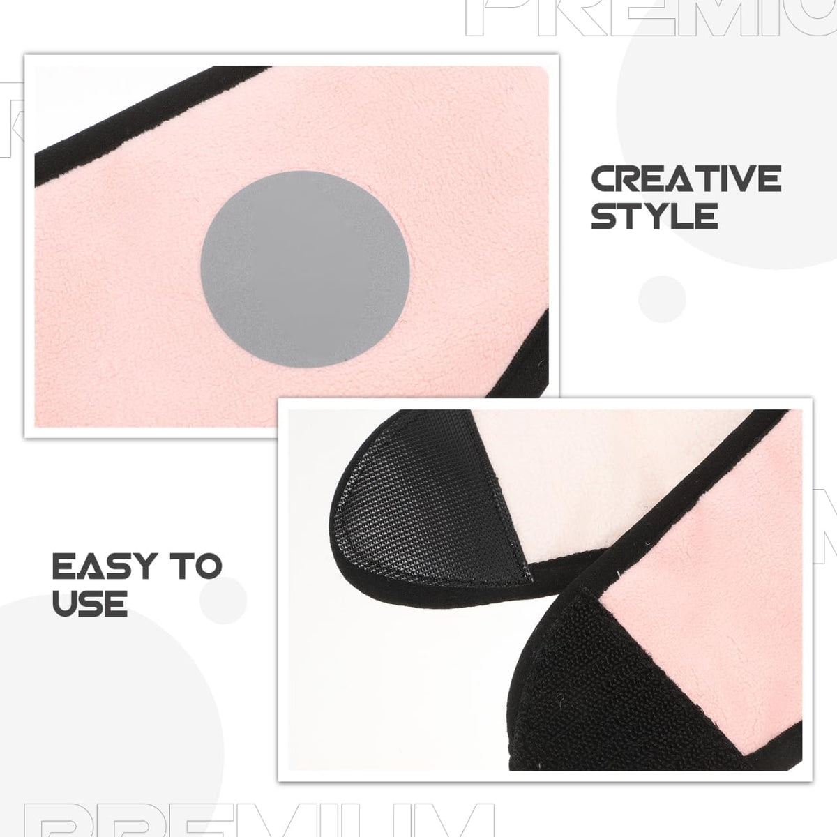 Ear Warmer Headband, Sleep Mask, 2 in 1 Eye Mask and Soundproof Sleep Earmuff Noise Reduction Sleeping Ear Wraps Ear Protection Cover for Men Women Ear Mask Pink Sleeping Earmuffs