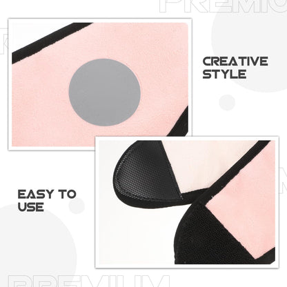 Ear Warmer Headband, Sleep Mask, 2 in 1 Eye Mask and Soundproof Sleep Earmuff Noise Reduction Sleeping Ear Wraps Ear Protection Cover for Men Women Ear Mask Pink Sleeping Earmuffs