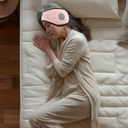 Ear Warmer Headband, Sleep Mask, 2 in 1 Eye Mask and Soundproof Sleep Earmuff Noise Reduction Sleeping Ear Wraps Ear Protection Cover for Men Women Ear Mask Pink Sleeping Earmuffs