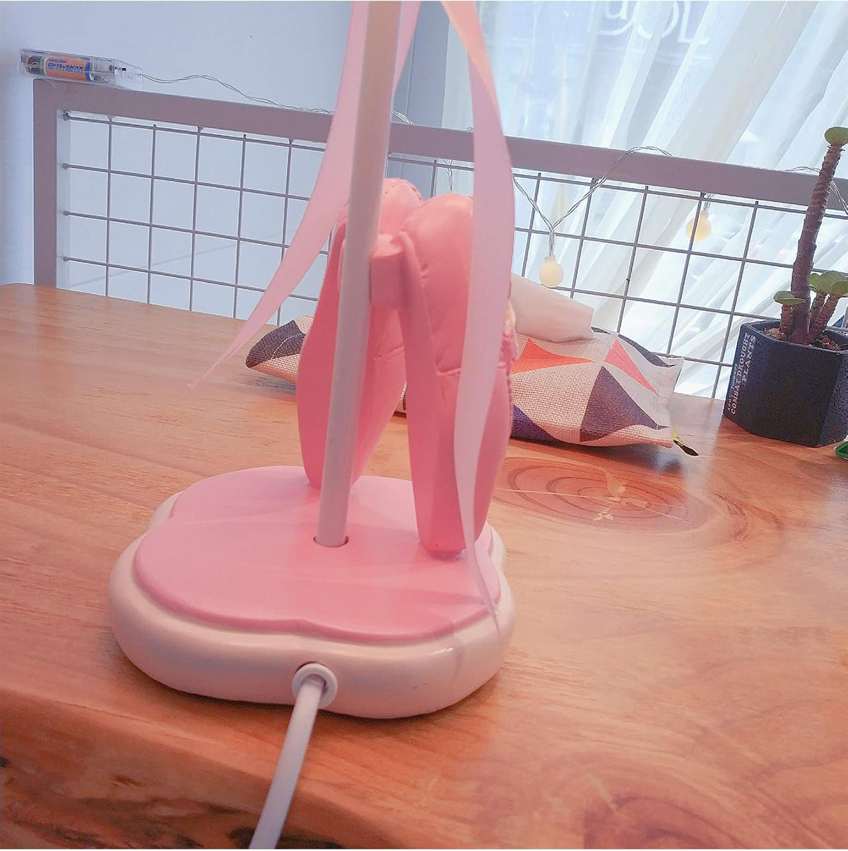 Cozylight Bedside Lamp, Pink Dancing Shoes Design, 14inch Tall Table Lamp with Fabric Stitch Shade for Girl’s Bedroom Décor, Including an E26 LED Bulb (Push Button)