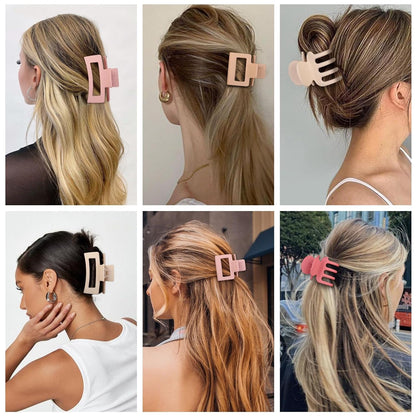 SMKSL 12 Pcs Hair Claw Clips for Women & Girls 3 Styles Hair Accessories