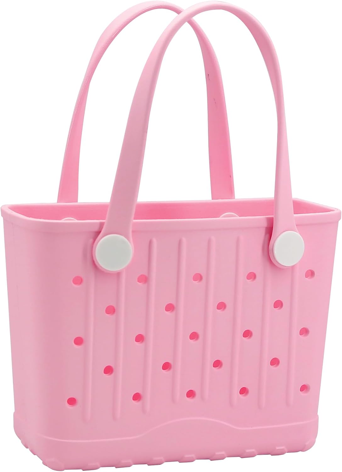 Rubber Tote Bag Small Beach Bag Waterproof Travel Bags Washable Tote Portable Handbag for Sports Beach Outdoor