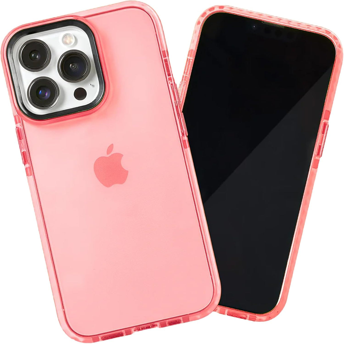 Barrier Case for iPhone 13 Pro, Impact Absorbing 360 Degree Protection with Raised Bezel and Eye-Catching Colors (Subtle Pink Peach)