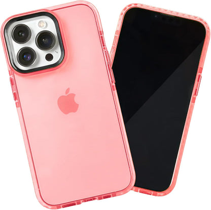 Barrier Case for iPhone 13 Pro, Impact Absorbing 360 Degree Protection with Raised Bezel and Eye-Catching Colors (Subtle Pink Peach)