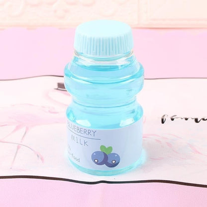 Clear Strawberry Jelly Slime - Fluffy, Stretchy, Crunchy Bubble Slime - Soft Putty Stress Relief Toy - Party Favors - Super Light - Pink
