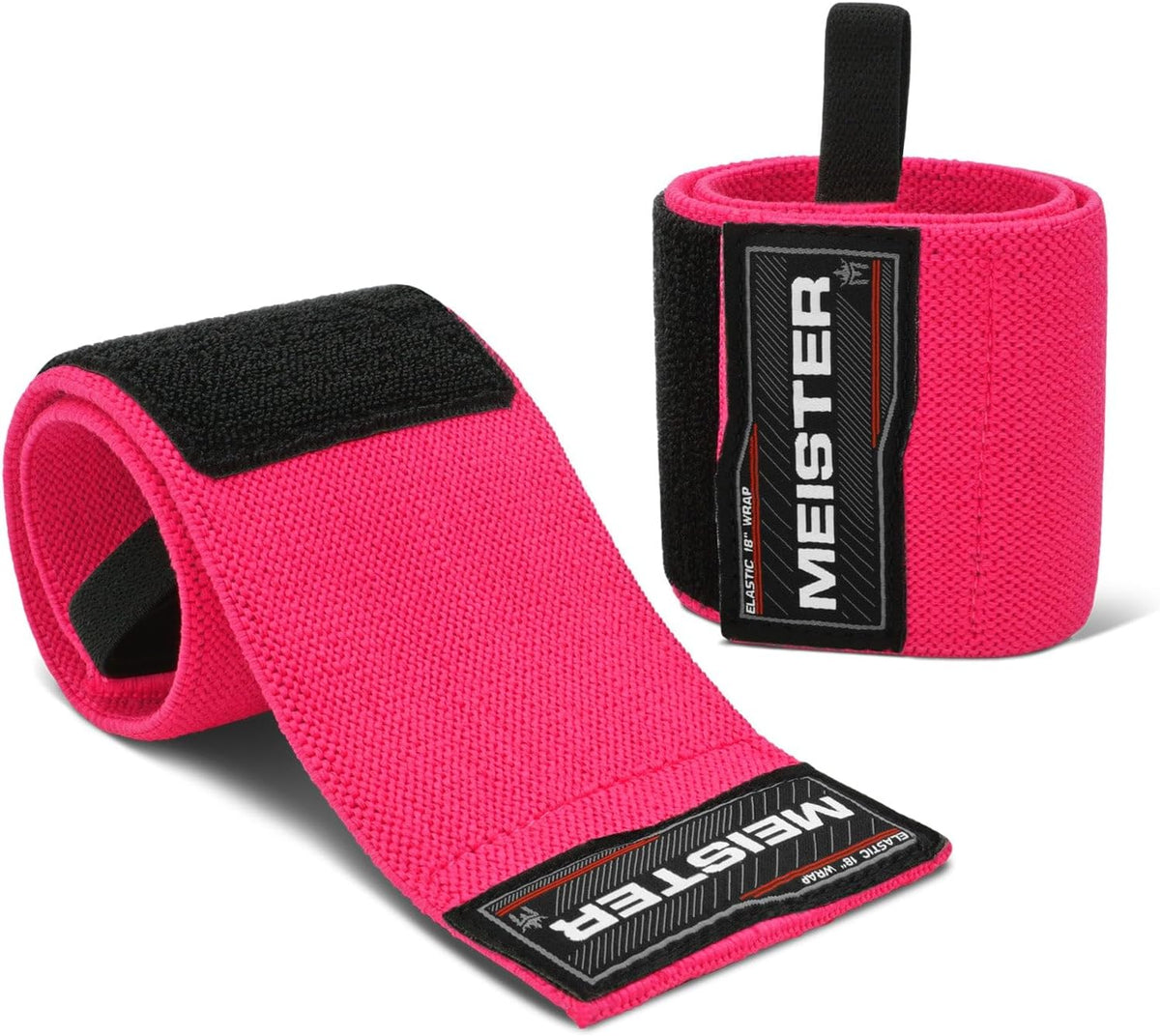 18" Elastic Wrist Wraps - Heavy-Duty Support for Weightlifting, Strength & Cross Training