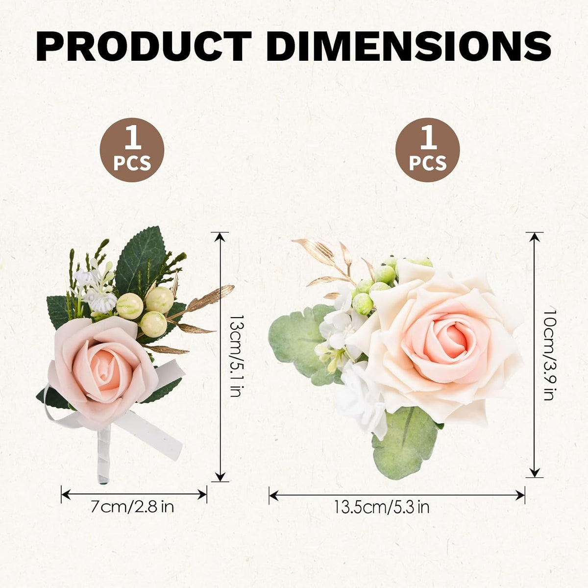 Rose Wrist Corsage Bride Corsage Wristlet Band for Girls Wedding Prom Flower Accessories Suit Decorations