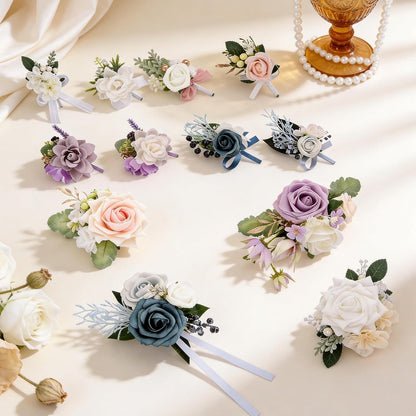 Rose Wrist Corsage Bride Corsage Wristlet Band for Girls Wedding Prom Flower Accessories Suit Decorations
