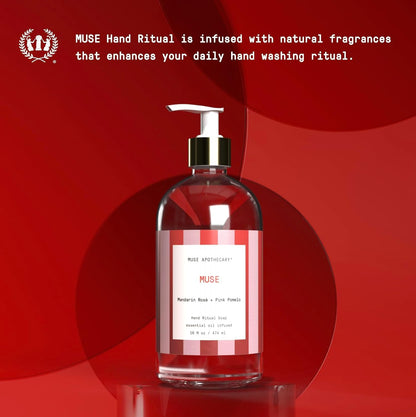 Hand Ritual - Aromatic and Nourishing Hand Soap, Infused with Natural Aromatherapy Essential Oils - Great Valentine's Day Gift - 16 oz, Mandarin Rosè + Pink Pomelo