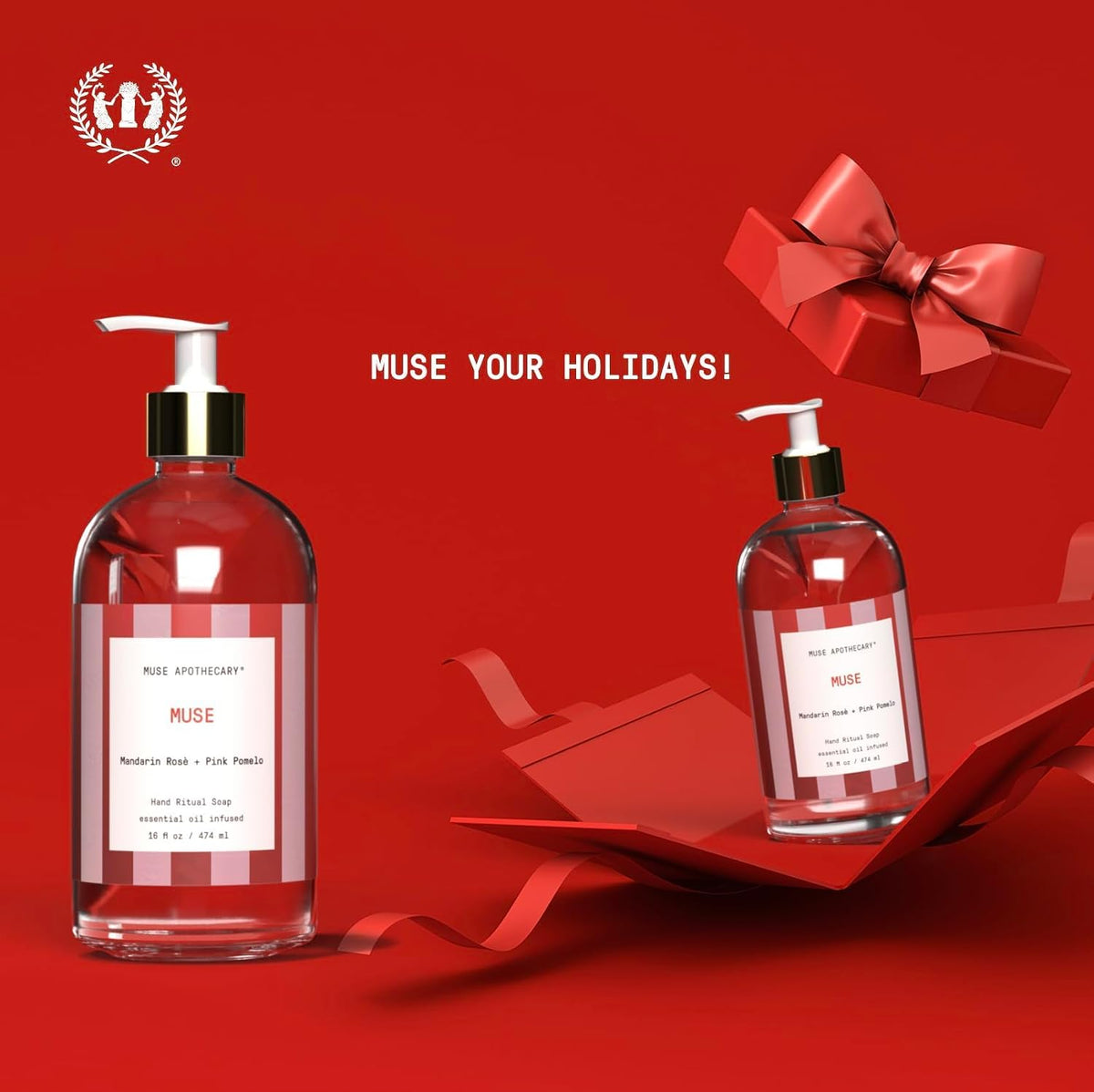 Hand Ritual - Aromatic and Nourishing Hand Soap, Infused with Natural Aromatherapy Essential Oils - Great Valentine's Day Gift - 16 oz, Mandarin Rosè + Pink Pomelo