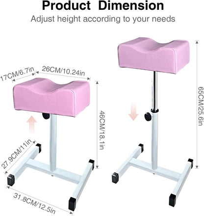 Pedicure Foot Rest,Height Adjustable,Non-Slip for Nail Tech Massage Salon