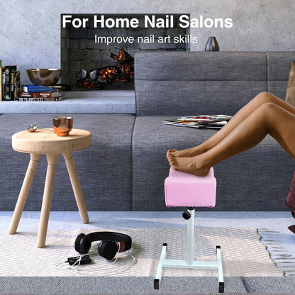 Pedicure Foot Rest,Height Adjustable,Non-Slip for Nail Tech Massage Salon
