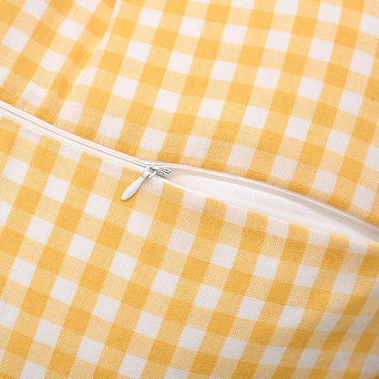 Heart Pillow, Pink White Gingham Heart Throw Pillow with Ruffle, Cute Love Checkered Decorative Heart Shaped Pillow Cushion for Sofa Couch Bed Living Room Bedroom