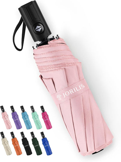 Compact Umbrella for Travel - Automatic Umbrellas for Rain & Sun Protection, Small Portable UV Umbrella for Car, Backpack, Walking, Folding Windproof Umbrellas for Kids, Women