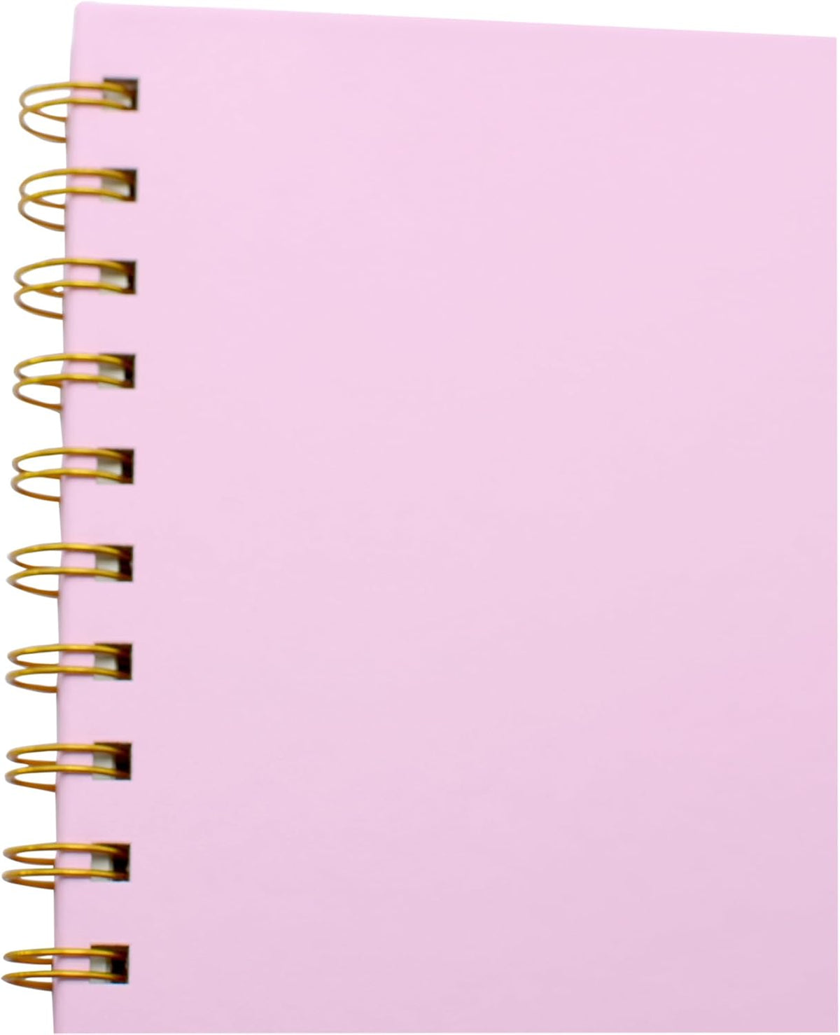 Spiral Notebook with Bandage and Inner Pockets, A5 PU Hardcover 8mm Ruled 70 Sheets/140 Pages Journals for Study and Office (Pink)
