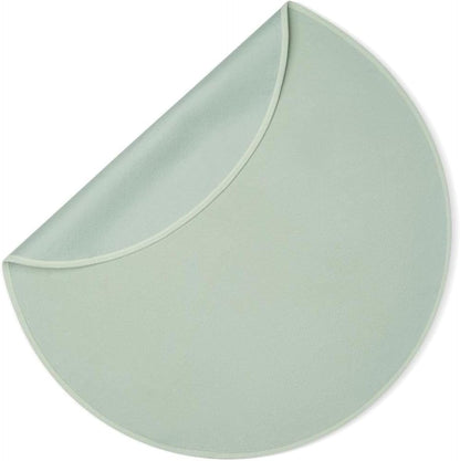 Dame Products Thro Blanket, Waterproof Bed Blanket & Spill Proof Throw, Breathable Cotton Cover, Machine Washable Mattress & Furniture Protector, Portable with Travel Bag, Circle Shape, Sage Color