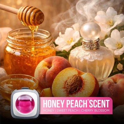 Honey Peach Scent Pink Car Air Freshener Vent Clip 6 Ct