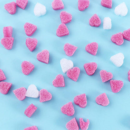 300PCS Gift Box Filler Shreds, 15x10 mm Pink Heart Shaped Foam for Wedding Party Home Decoration Material Packing Wedding Flower DIY Basket Filling